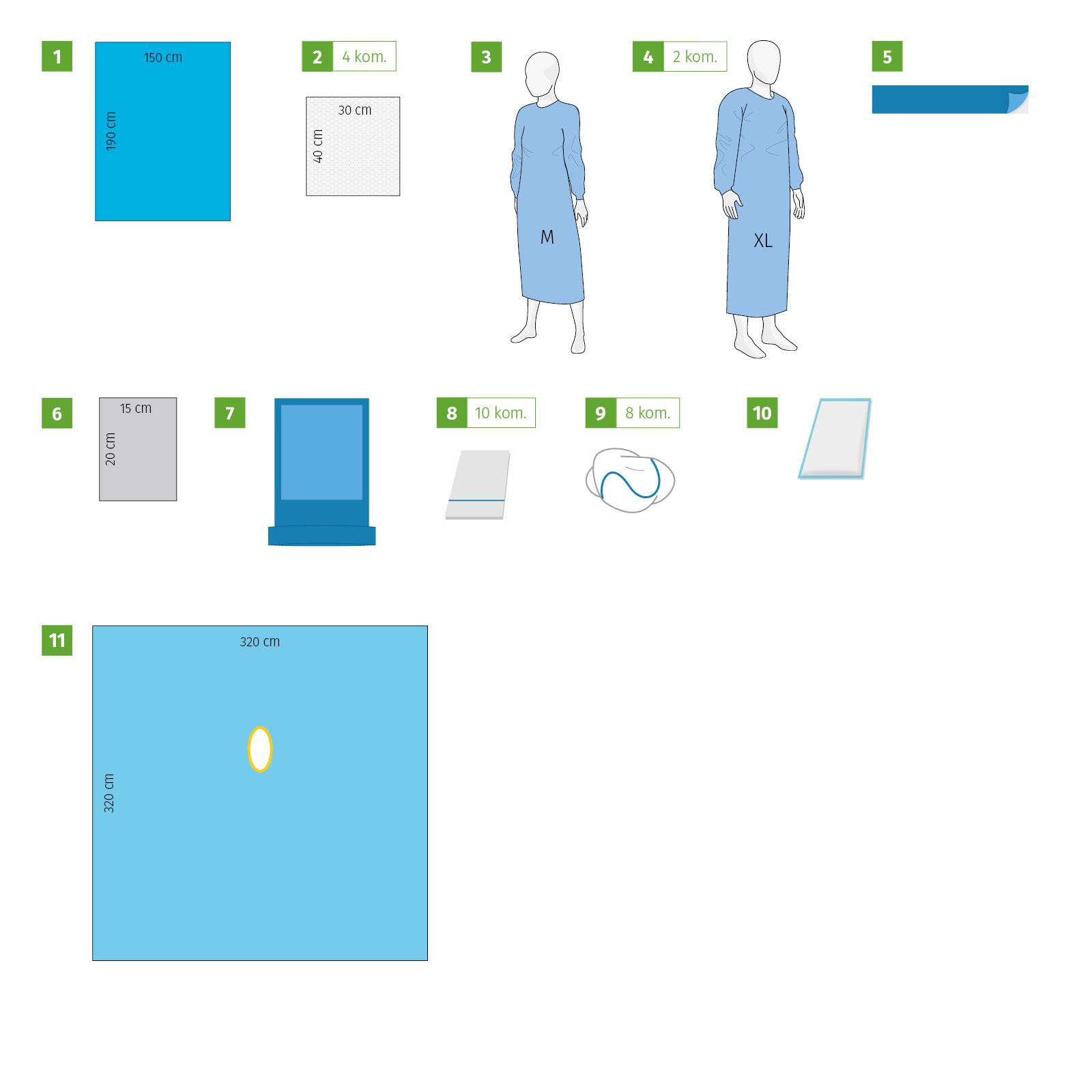 Meditex Spine set - traumatology I, sterile